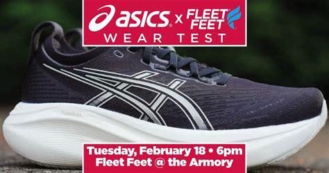 ASICS x Fleet Feet Wear Test, Fleet Feet Rochester (The Armory), 18 ...