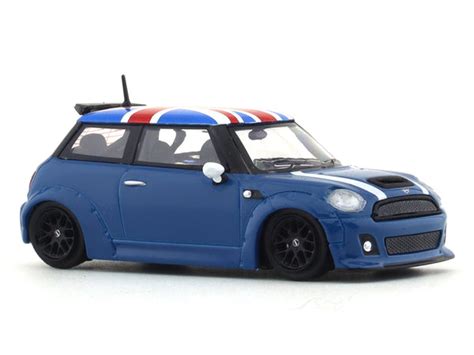 Mini Cooper R56 blue 1:64 Time Micro diecast scale model collectible ...