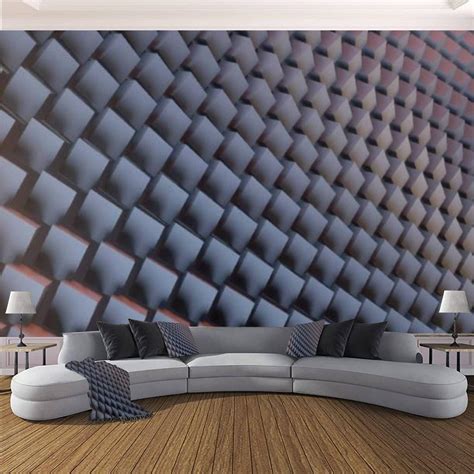 VGHUYEVOGERE Peel and Stick 3D Wall Murals with Abstract Cubes India | Ubuy