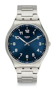 Buy Swatch Skin Irony Swiss Quartz Stainless Steel Strap, Grey, 16 ...