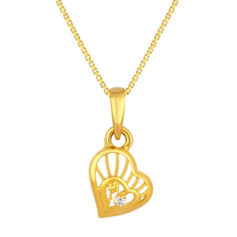Joyalukkas 22KT Yellow Gold Pendant for Girls : Amazon.in: Fashion