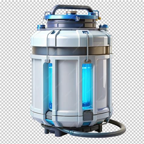Sci fi water clean container on transparent background | Premium AI ...