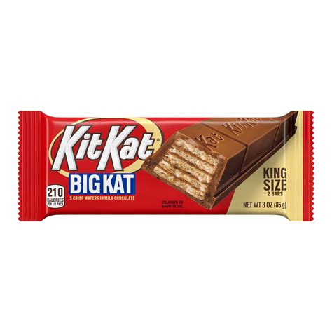 Kit Kat Big Kat Milk Chocolate Wafer King Size Candy, Bar 3 oz ...