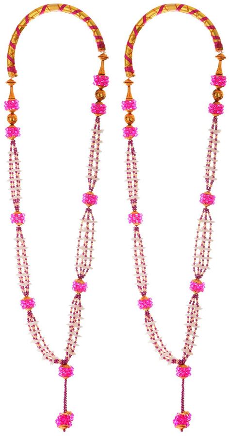 Buy Sakhi Designs Plastic Decorative Camphor Marriage Garland's (30 cm ...