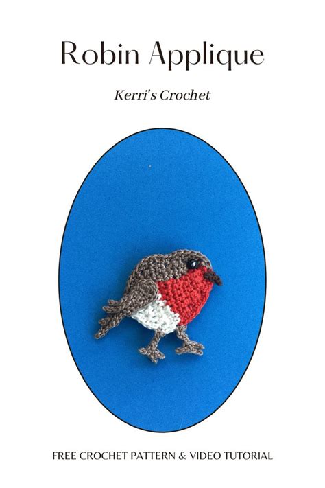 Crochet Robin Pattern-Free 的图像结果