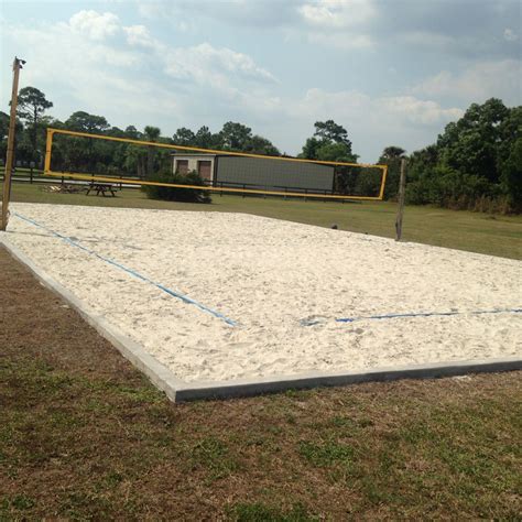 Sand Volleyball Court in the Backyard