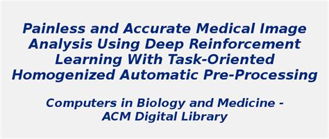 Painless and accurate medical image analysis | S-Logix