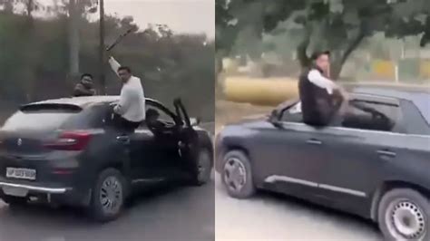 Viral Video: Youth Performs Dangerous Car Stunts Outside Greater Noida ...