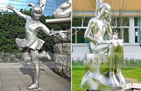 景观不锈钢人物雕塑 抽象不锈钢人物雕塑摆件写实技法_Z661315338-站酷ZCOOL