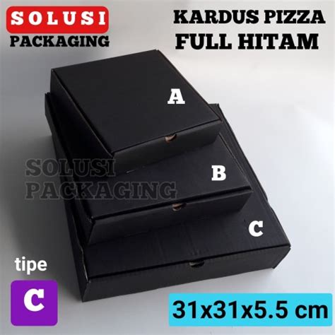 Jual KARDUS PIZZA HITAM 31X31X5.5CM KOTAK KARTON BOX PIZZA DUS DOS BAJU ...