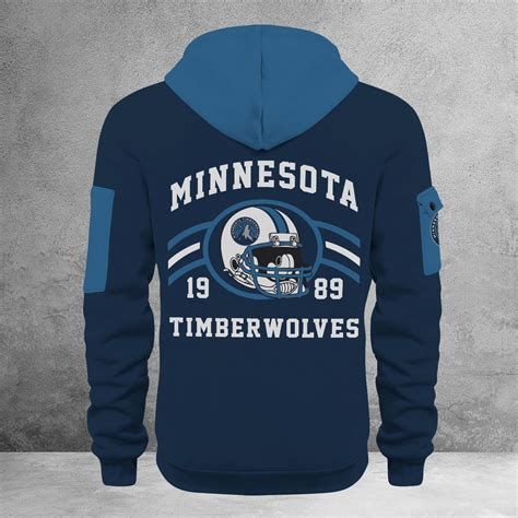 Minnesota Timberwolves 3D Half Zip Hoodie – Nousty