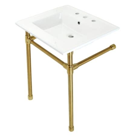 Kingston Brass KVPB25227W87 Dreyfuss 25" Wide Console Sink Set ...