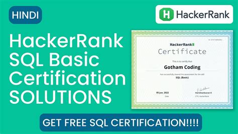 Image result for HackerRank SQL Basic Certification Solutions