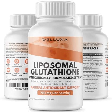 Liposomal Glutathione Setria 700 Mg Glutathione Glutathione Supplement ...