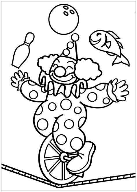 Printable Carnival Coloring Pages - Printable Word Searches