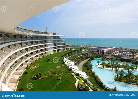 The Building and Beach of Maxx Royal Belek Luxury Hotel Editorial Stock Photo - Image of resort ...