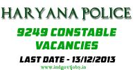 Haryana Police Recruitment 2013 Constables www.hprbonline.com