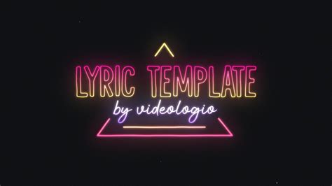 Lyric Video Template 4 - After Effects Template | Videologio
