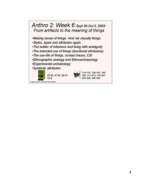 Notes on Introduction to Archaeology - Slides | ANTHRO 2Ac - Docsity