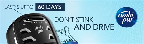 Ambi Pur Car Air Freshener Starter Kit, Aqua, 7.5 ml : Amazon.in: Car ...