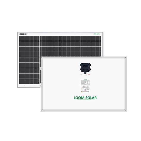 LOOM SOLAR Panel 50 WATT/12 V Mono PERC : Amazon.in: Garden & Outdoors