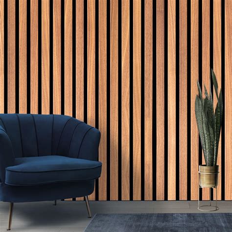 DWELLSINDIA Wooden Wallpaper for Walls | Vertical Wood Wall Stickers ...
