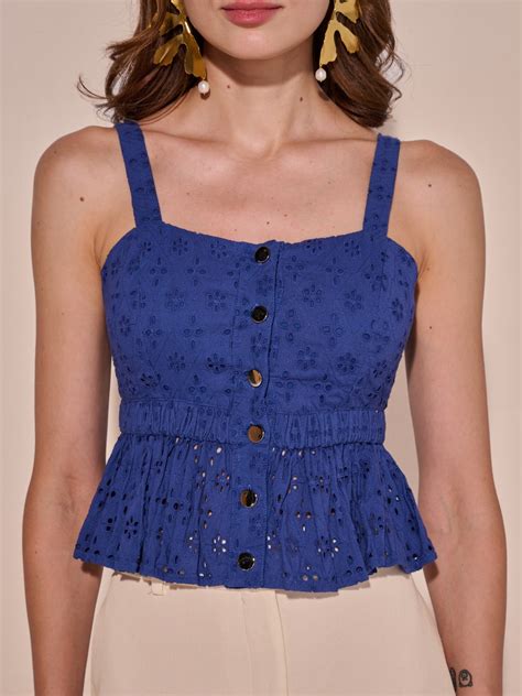 Tushita Mehta in our Stella Schiffli Top – Style Island