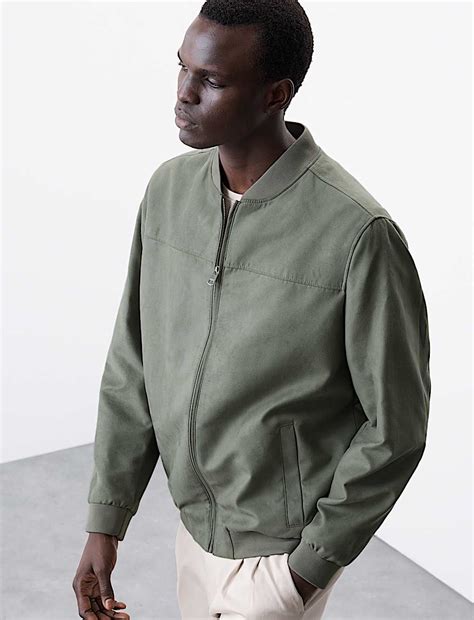 Buy Faux Suede Bomber Jacket at Marks & Spencer