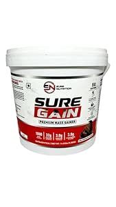 Sure Nutrition Mass Gainer 5kg - High-Calorie Mass Gainer with Protein ...