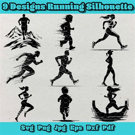 Runner Vector Silhouette