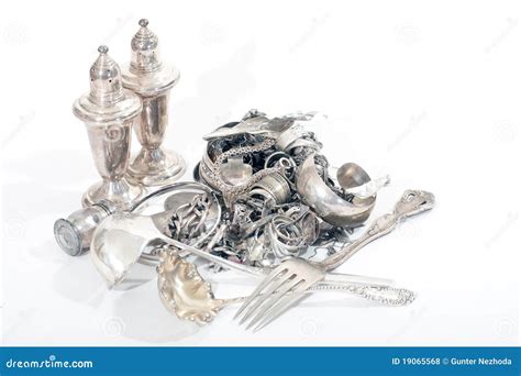 Sterling Silver Scrap stock photo. Image of isolated - 19065568