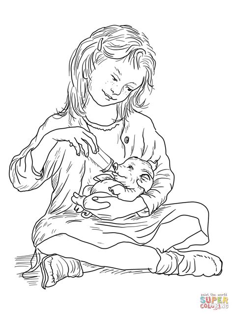 Fern In Charlottes Web - Free Coloring Pages