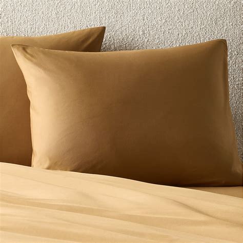 Organic Cotton Sateen 520 Thread Count Smoked Amber Standard ...