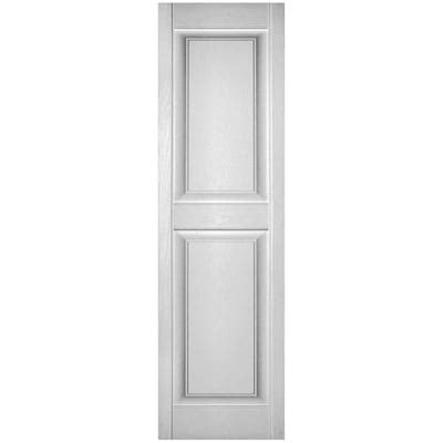 12-Inch-Wide Lifetime Custom Two Equal Panels Exterior Shutters at ...