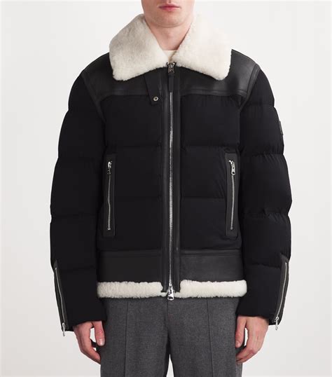 Mackage Black Robert Shearling Puffer Jacket | Harrods IN