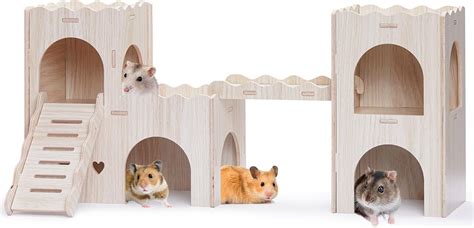 Jevnd Large Hamster Hideout, Wooden Hamster Houses and India | Ubuy