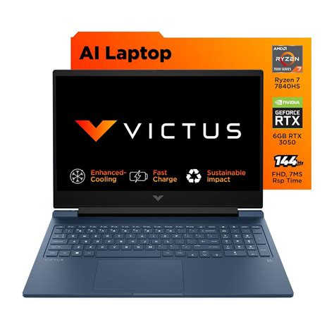 HP Victus AI Powered Gaming Laptop (Ryzen 7 7840Hs-16 GB DDR5 RAM ...