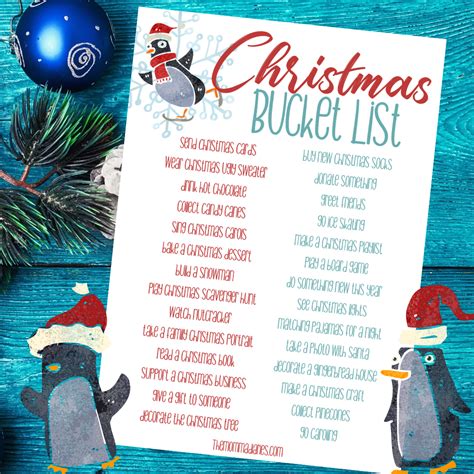 Printable Christmas Bucket List | Fun Ideas for Families! - The Momma ...
