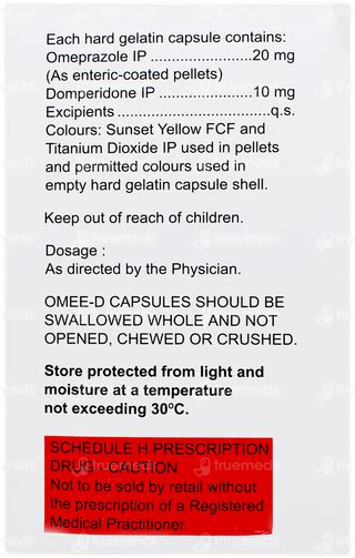 Omee D 1020 Mg Capsule 20 - Uses, Side Effects, Dosage, Price | Truemeds