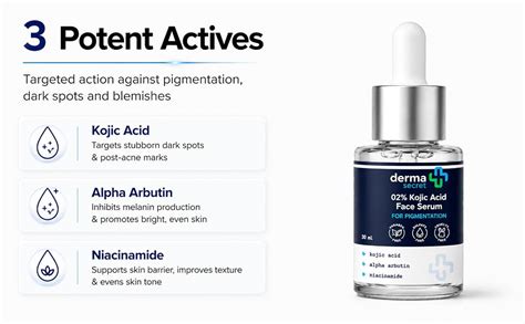 Derma Secret 2% Kojic Acid Face Serum for Pigmentation & Dark Spots ...