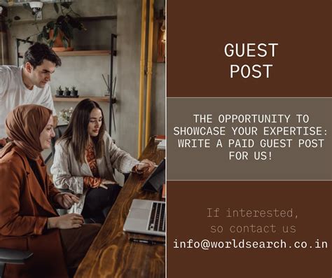 World Search | The Opportunity to Showcase Your Expertise: Write a Paid ...