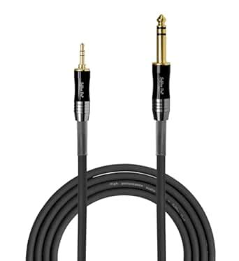 Softline Pro 3.5mm to 6.35mm Aux Cable, TRS Bidirectional Stereo Audio ...