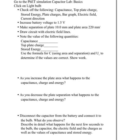 Capacitor Lab Basics PhET Simulation 的图像结果