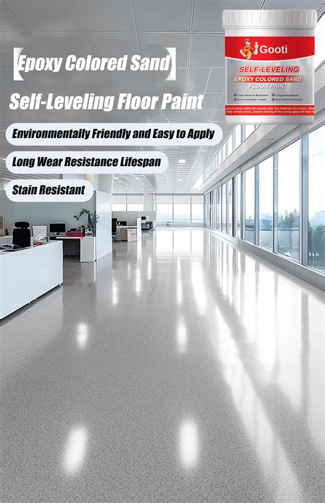 Epoxy Colored Sand Self Leveling Floor Paint High Gloss Wear-Resistant ...
