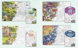 GIANT JUNGLE SAFARI COLOURING Charts, GIANT AT THE MALL COLOURING ...