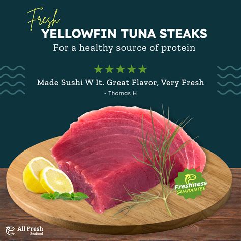 Yellowfin Tuna Steaks, 1 lb | Buy Ahi Tuna Steaks Online | Tuna steaks ...