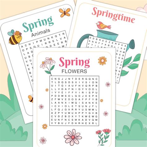 Image result for Spring Time Puzzles Printable