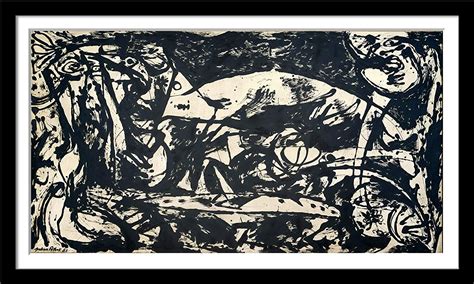 Tallenge - Jackson Pollock - Despair - Large Digital Print Framed ...