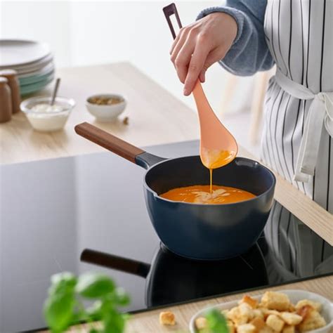 KNORRHANE spoon for cooking, light orange/dark red, 33 cm (13") - IKEA