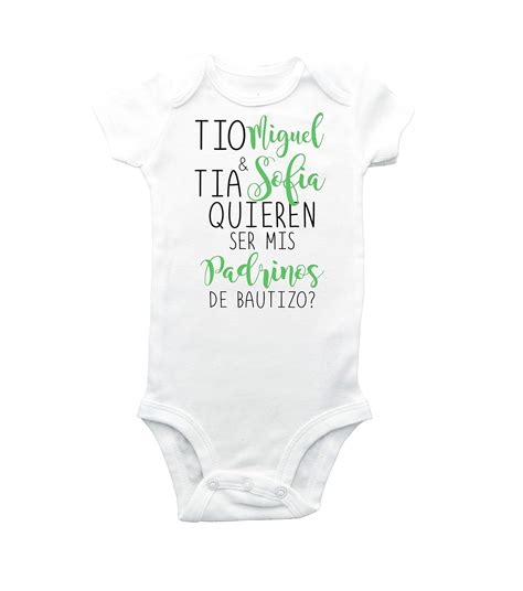 Quieren ser mis padrinos bodysuit - Madrina - | Ubuy India